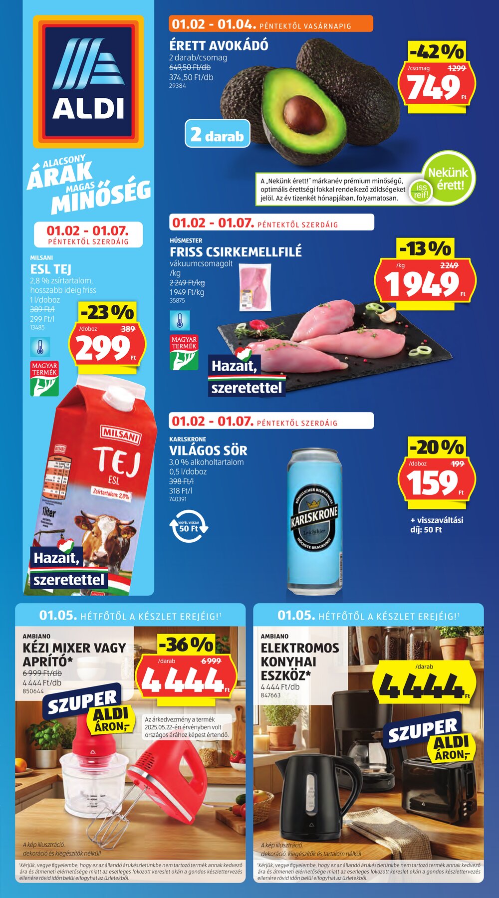 Aldi akciós újság 2026.01.02-től - 1. oldal.