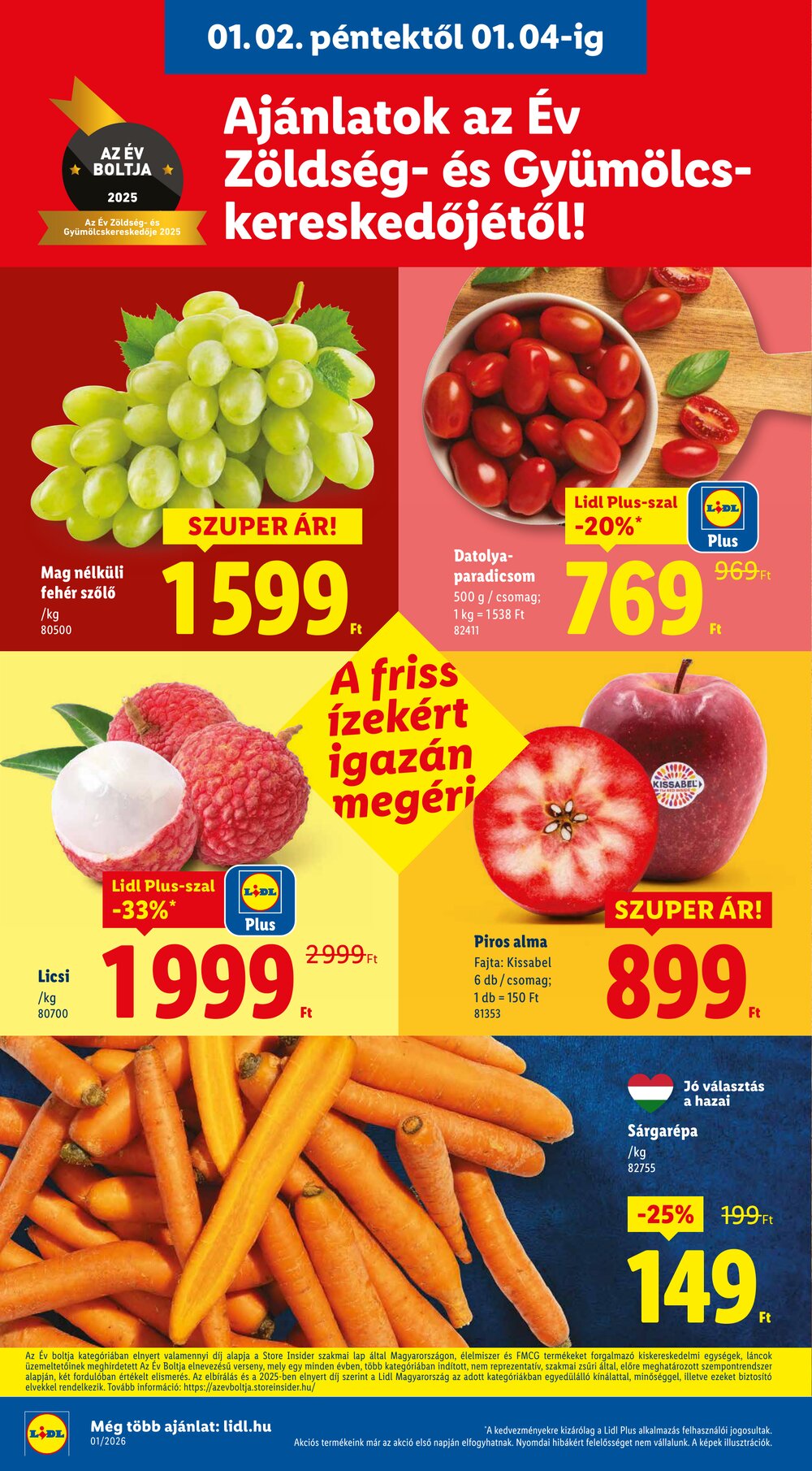 Lidl akciós újság 2026.01.02-től - 2. oldal.