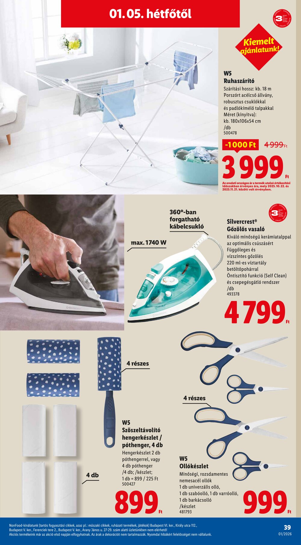 Lidl akciós újság 2026.01.02-től - 39. oldal.