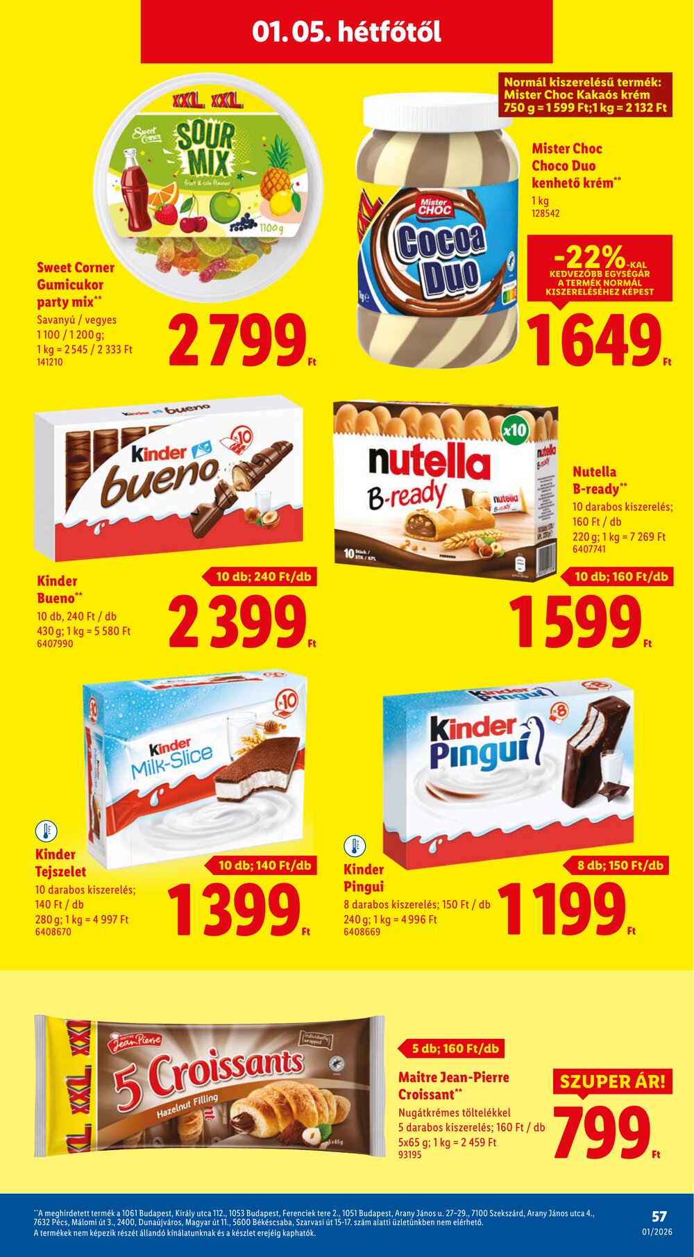 Lidl akciós újság 2026.01.02-től - 57. oldal.