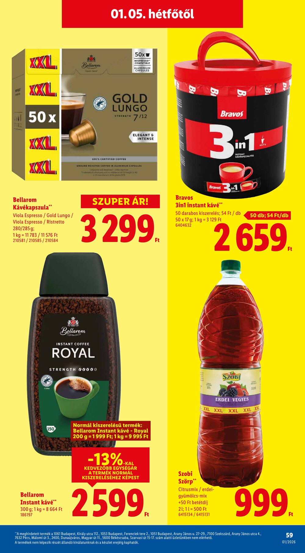 Lidl akciós újság 2026.01.02-től - 59. oldal.