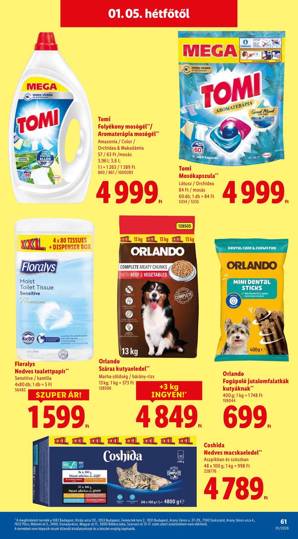 Lidl akciós újság 2026.01.02-től - 61. oldal.