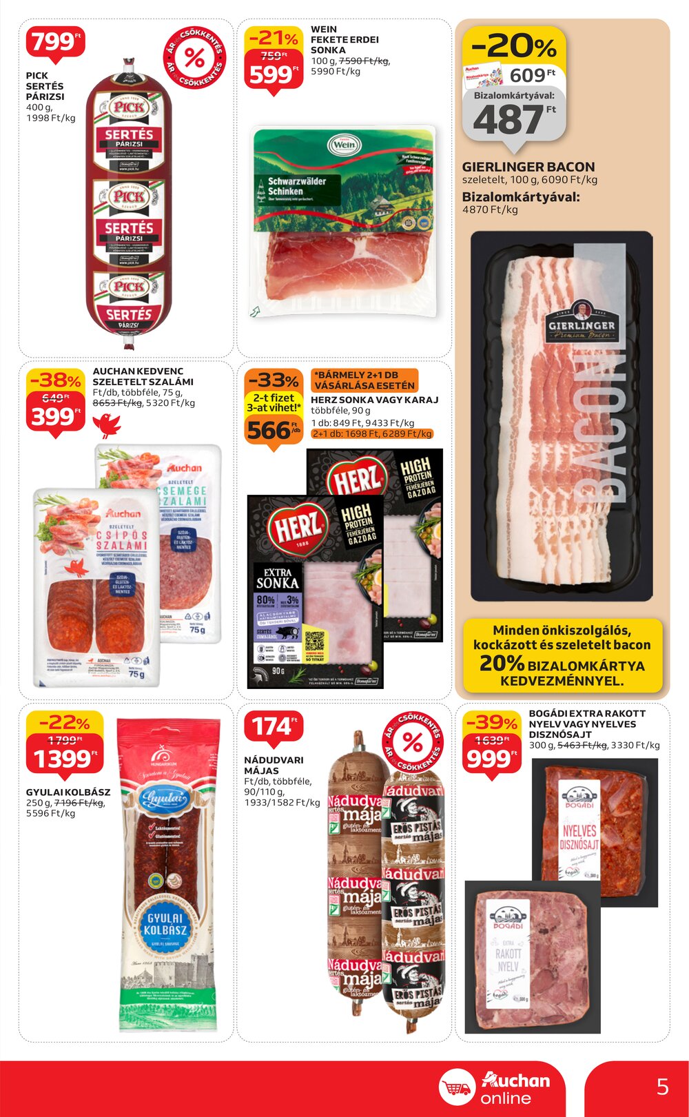 Auchan akciós újság 2026.01.02-től - 5. oldal.