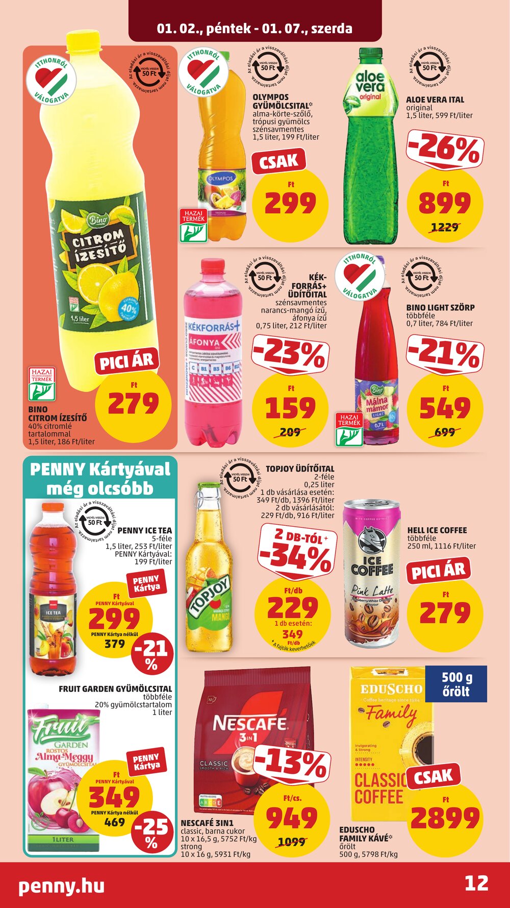 Penny Market akciós újság 2026.01.02-től - 16. oldal.