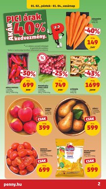 Penny Market akciós újság 2026.01.02-től - 2. oldal.
