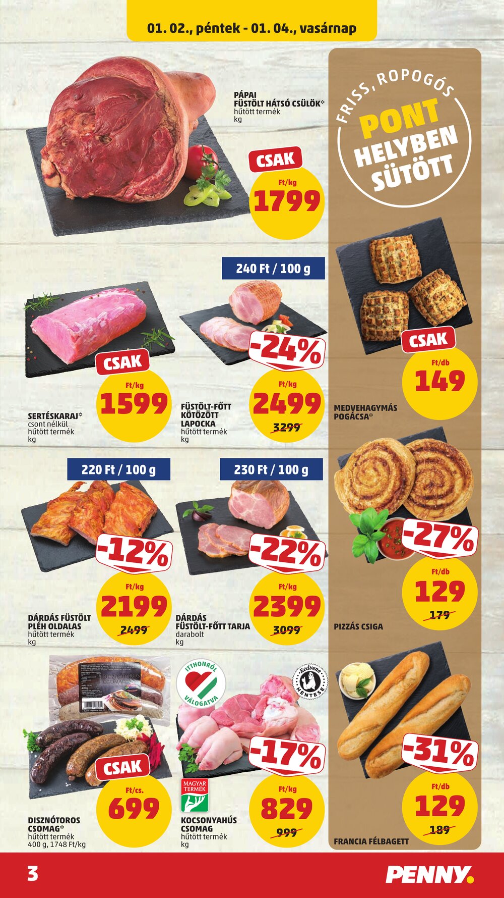 Penny Market akciós újság 2026.01.02-től - 3. oldal.