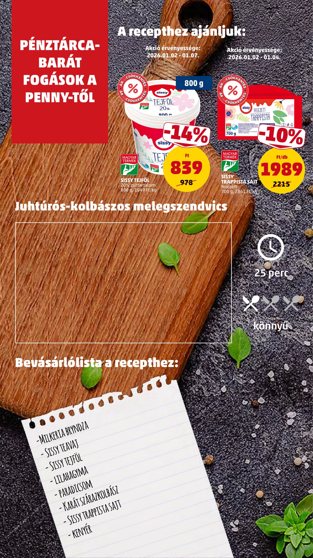 Penny Market akciós újság 2026.01.02-től - 8. oldal.