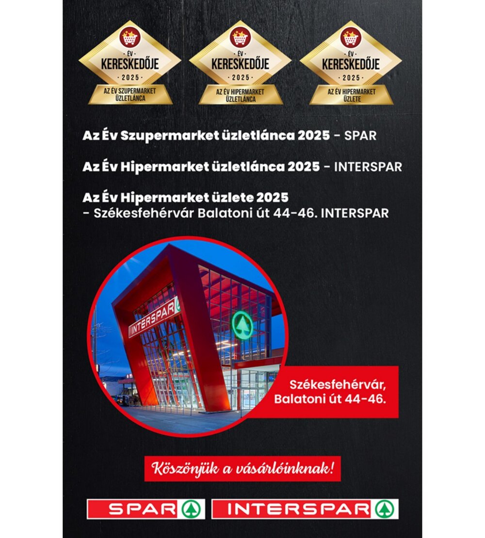 Interspar akciós újság 2026.01.02-től - 3. oldal.