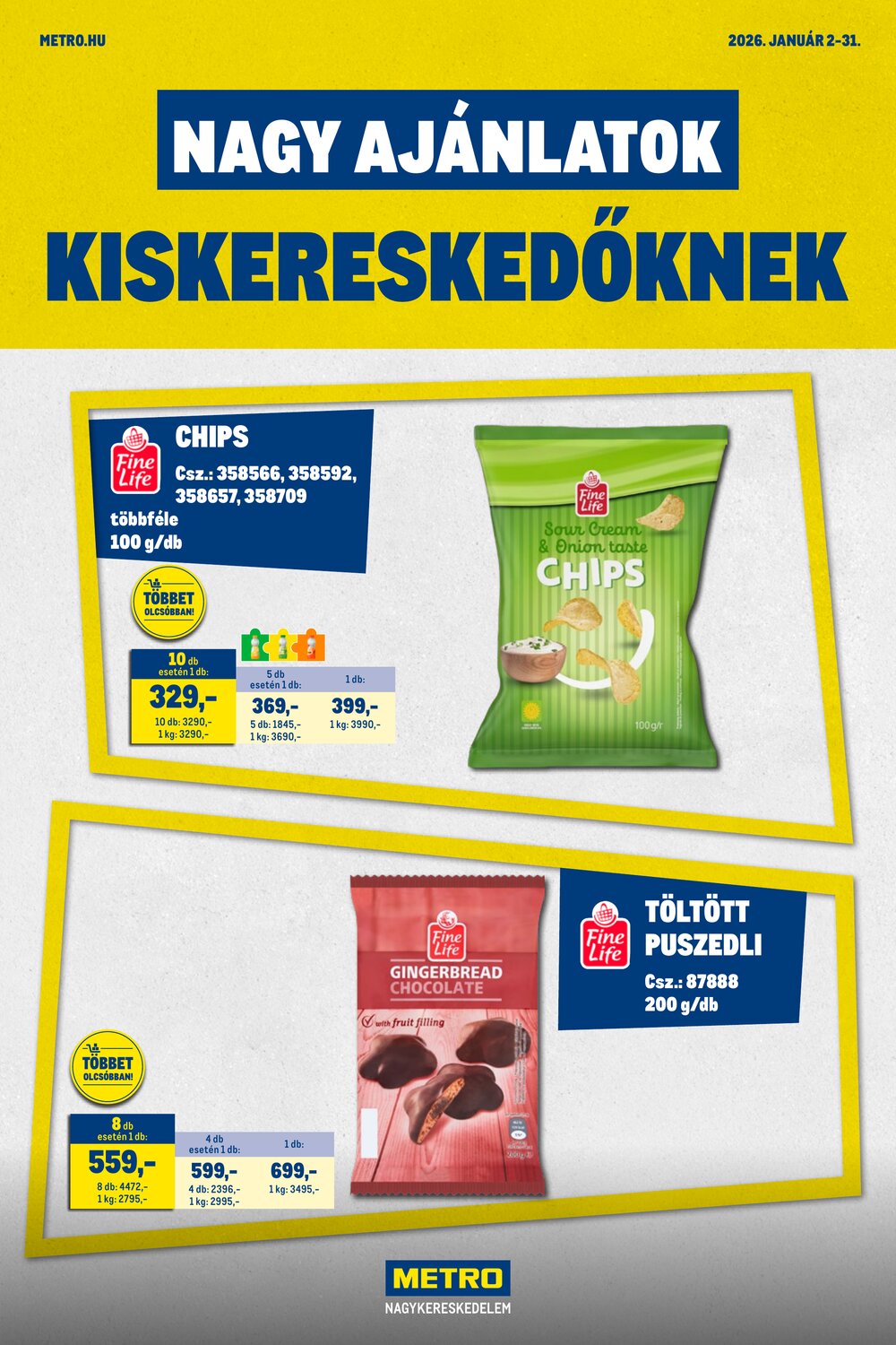 METRO akciós újság 2026.01.02-től - 1. oldal.