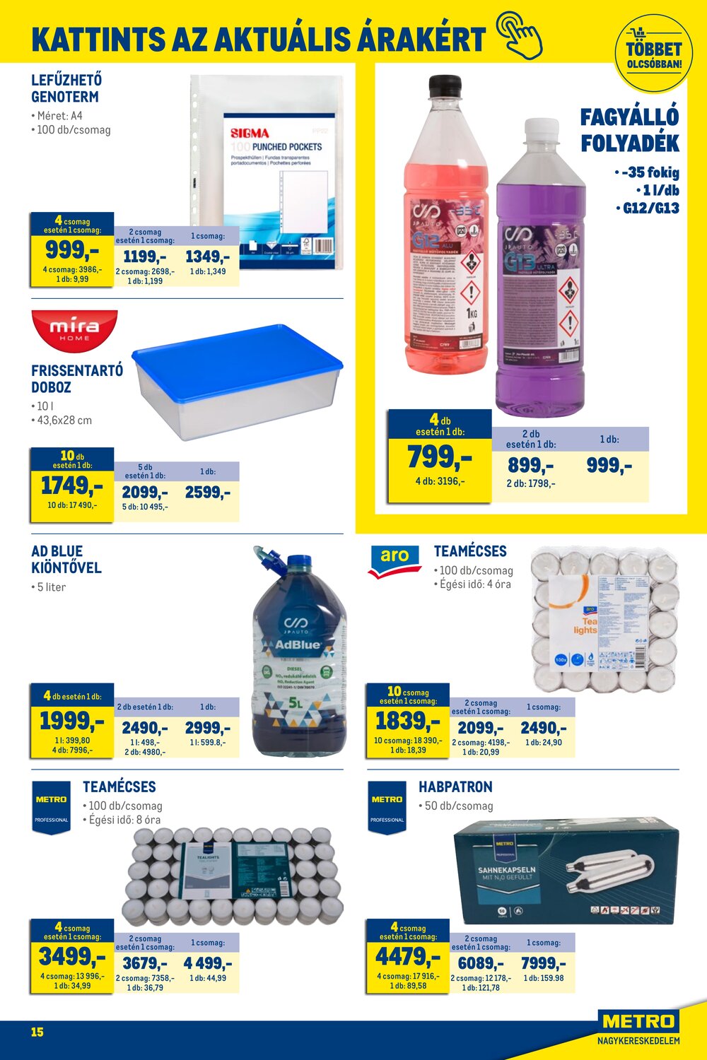 METRO akciós újság 2026.01.02-től - 15. oldal.