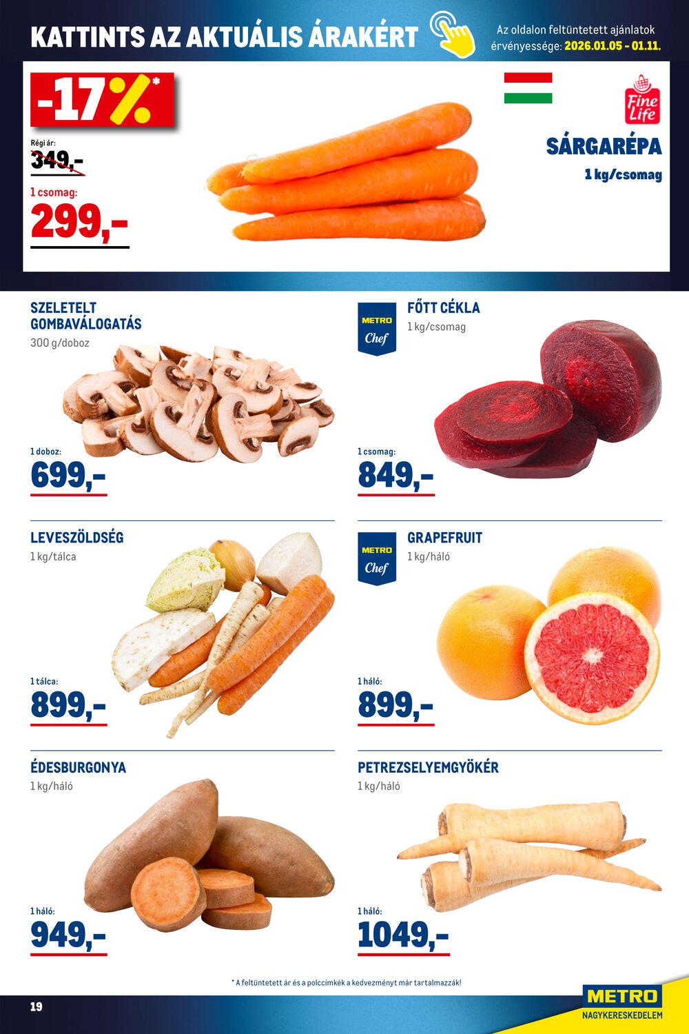 METRO akciós újság 2026.01.02-től - 19. oldal.