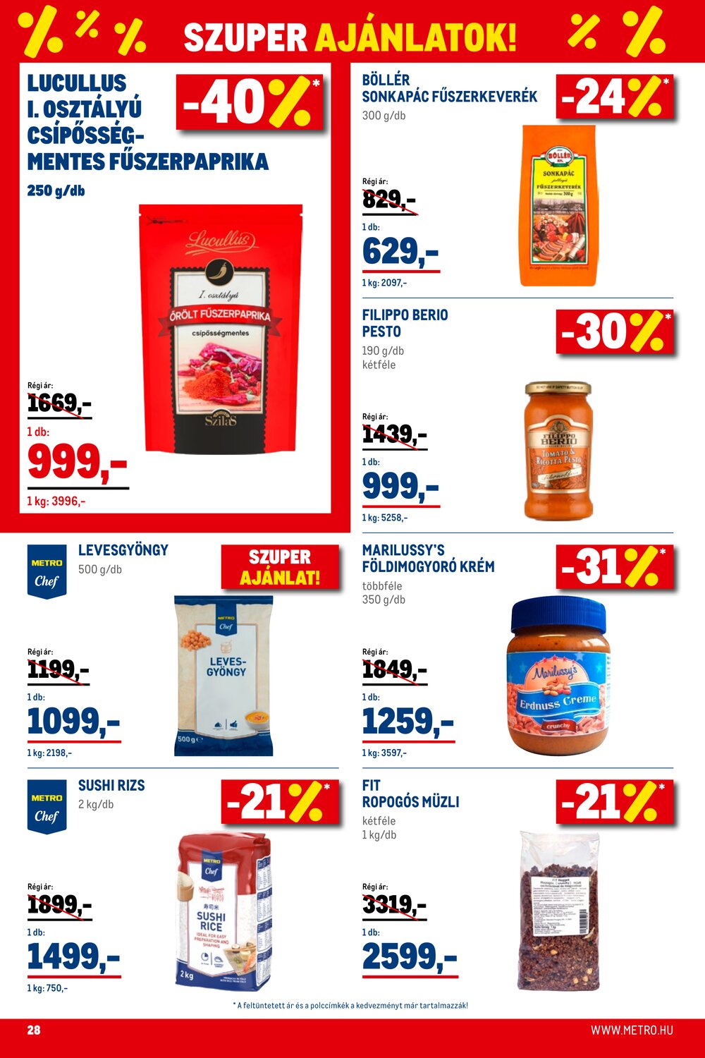 METRO akciós újság 2026.01.02-től - 28. oldal.