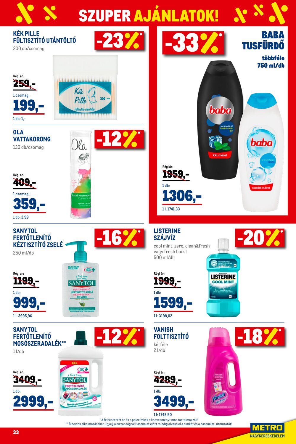 METRO akciós újság 2026.01.02-től - 33. oldal.