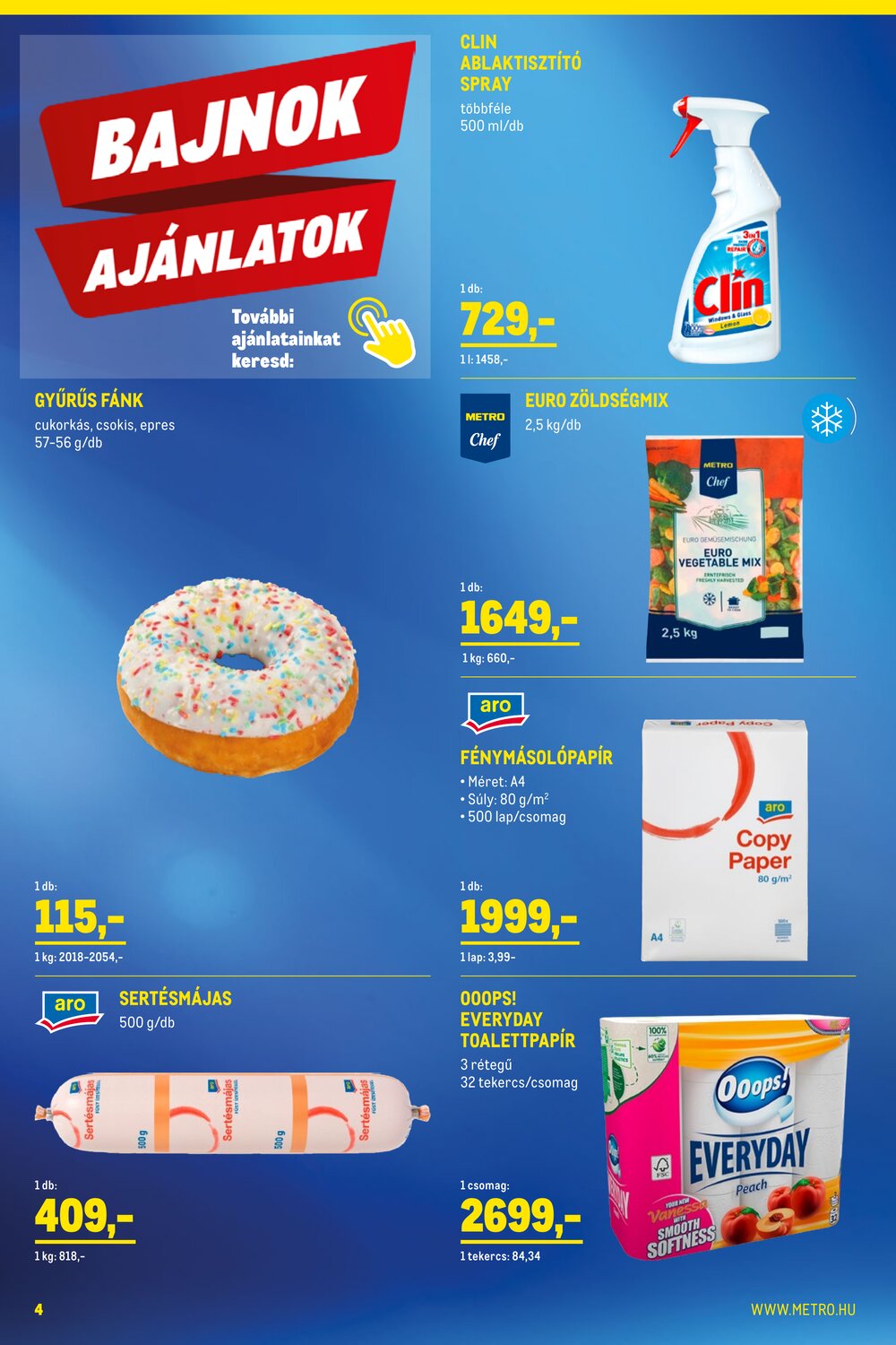 METRO akciós újság 2026.01.02-től - 4. oldal.