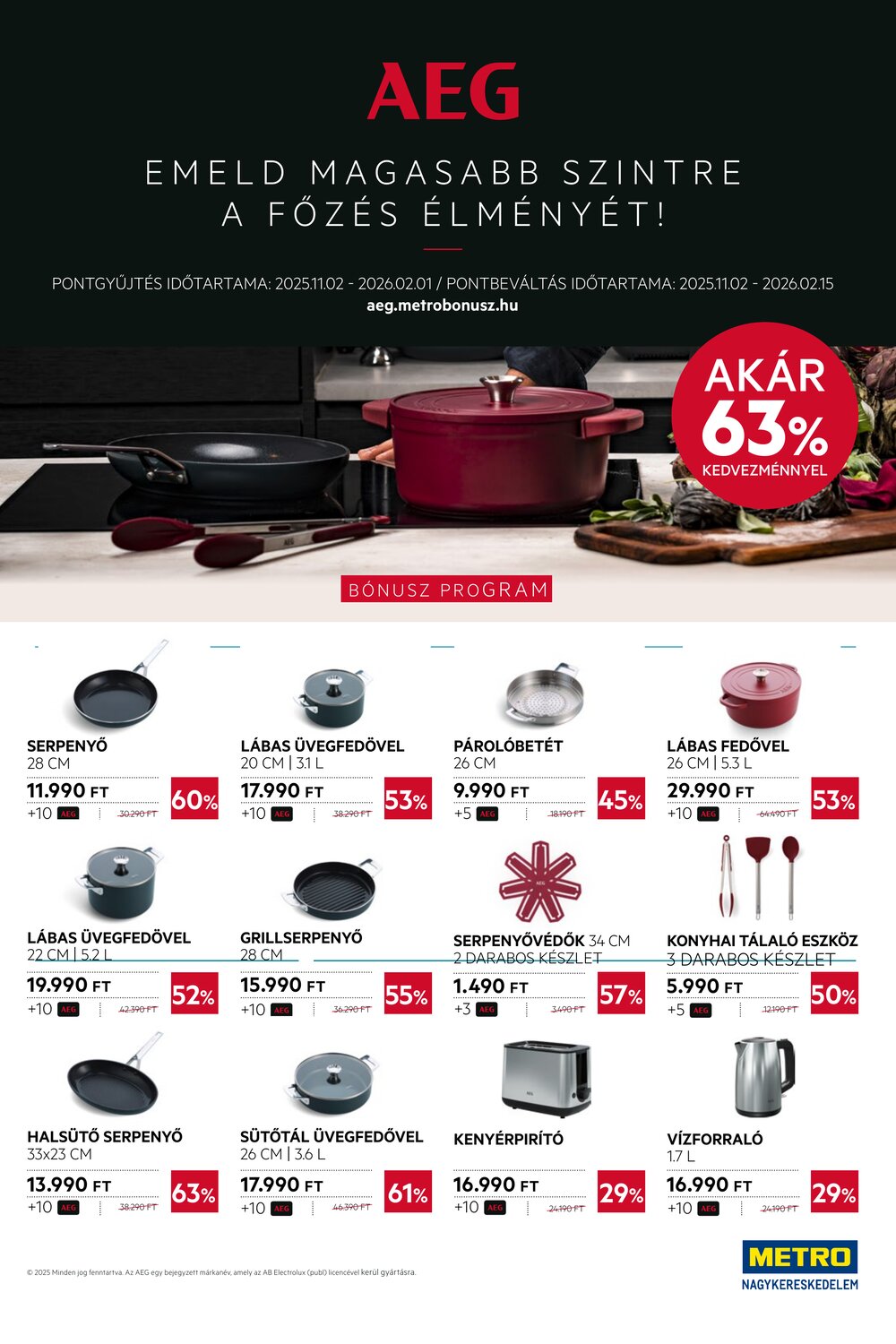 METRO akciós újság 2026.01.02-től - 40. oldal.