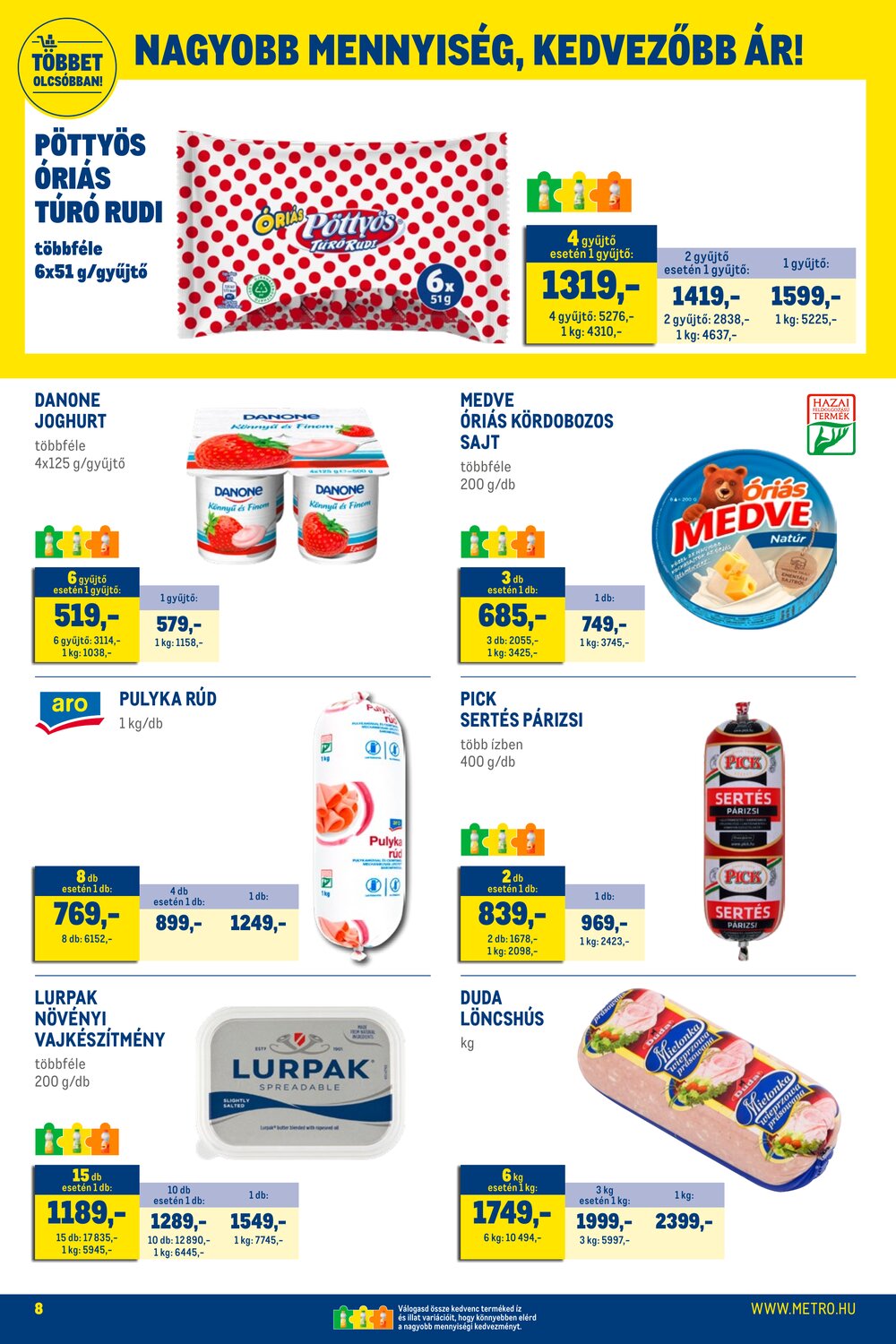 METRO akciós újság 2026.01.02-től - 8. oldal.