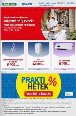 Praktiker akciós újság 2026.01.02-től