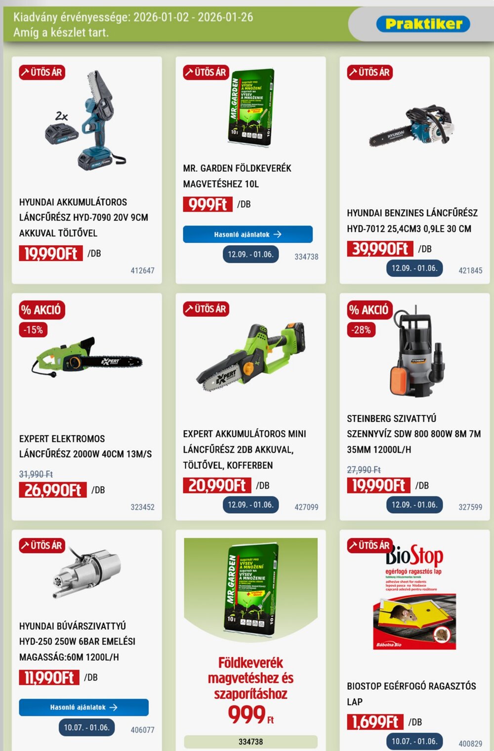 Praktiker akciós újság 2026.01.02-től - 27. oldal.