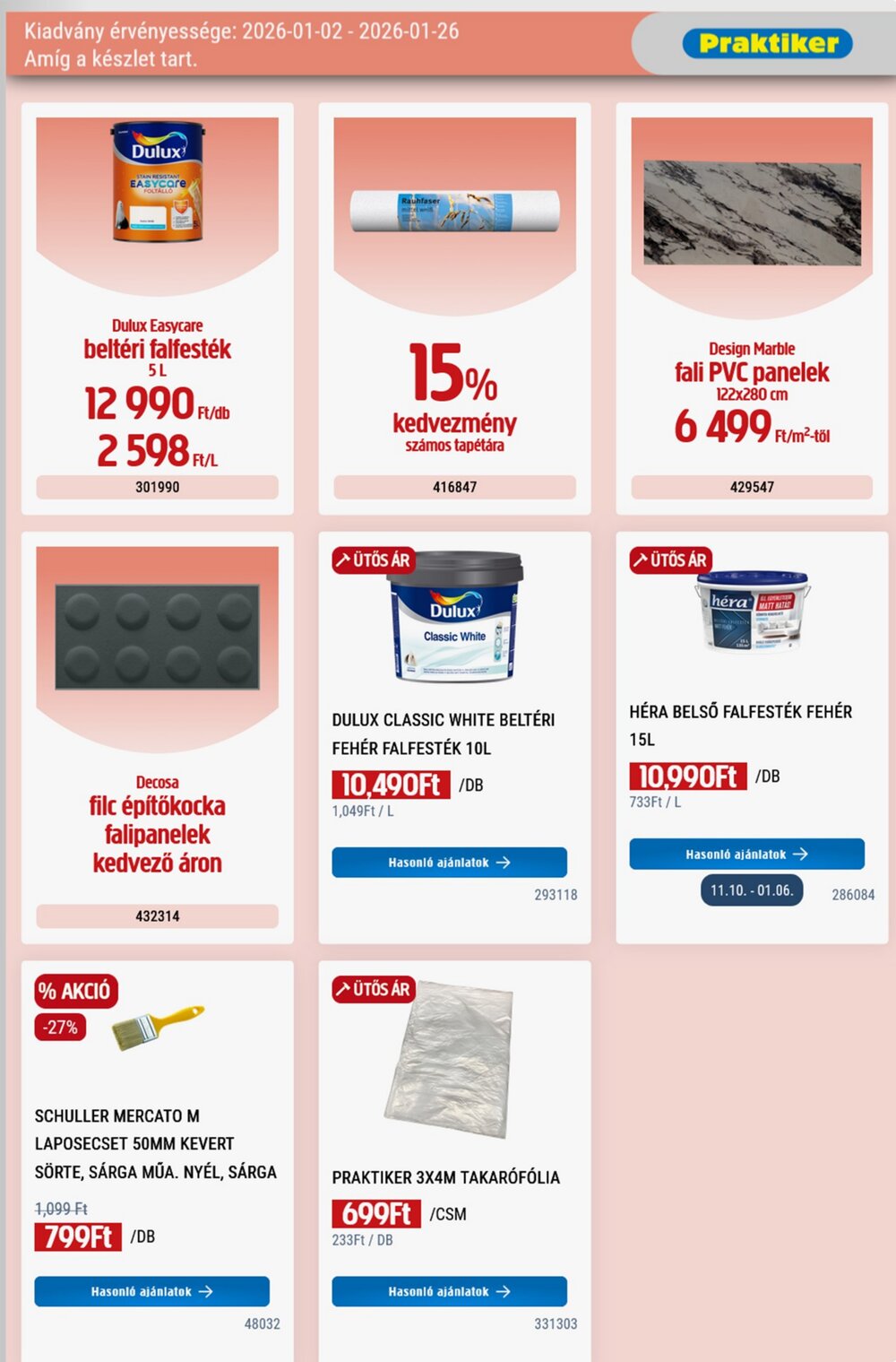 Praktiker akciós újság 2026.01.02-től - 29. oldal.