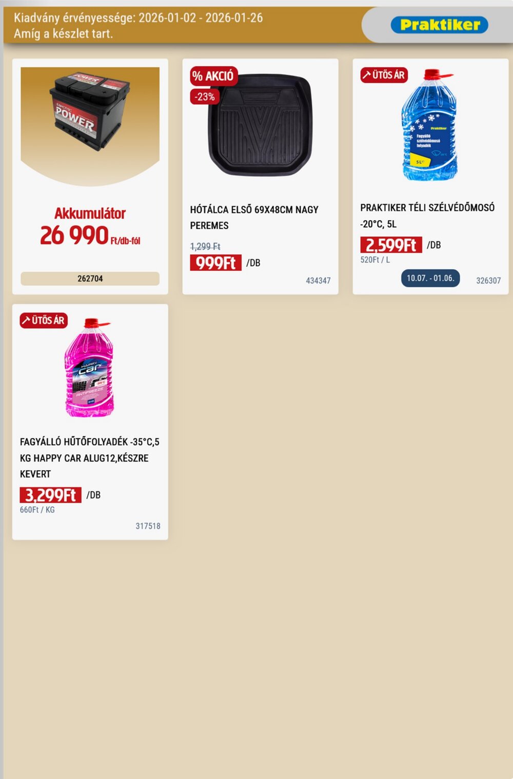 Praktiker akciós újság 2026.01.02-től - 37. oldal.