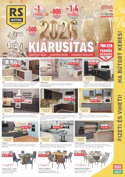 RS Bútor akciós újság 2026.01.02-től