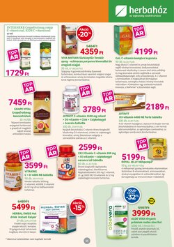 Herbaház akciós újság 2026.01.05-től - 15. oldal.