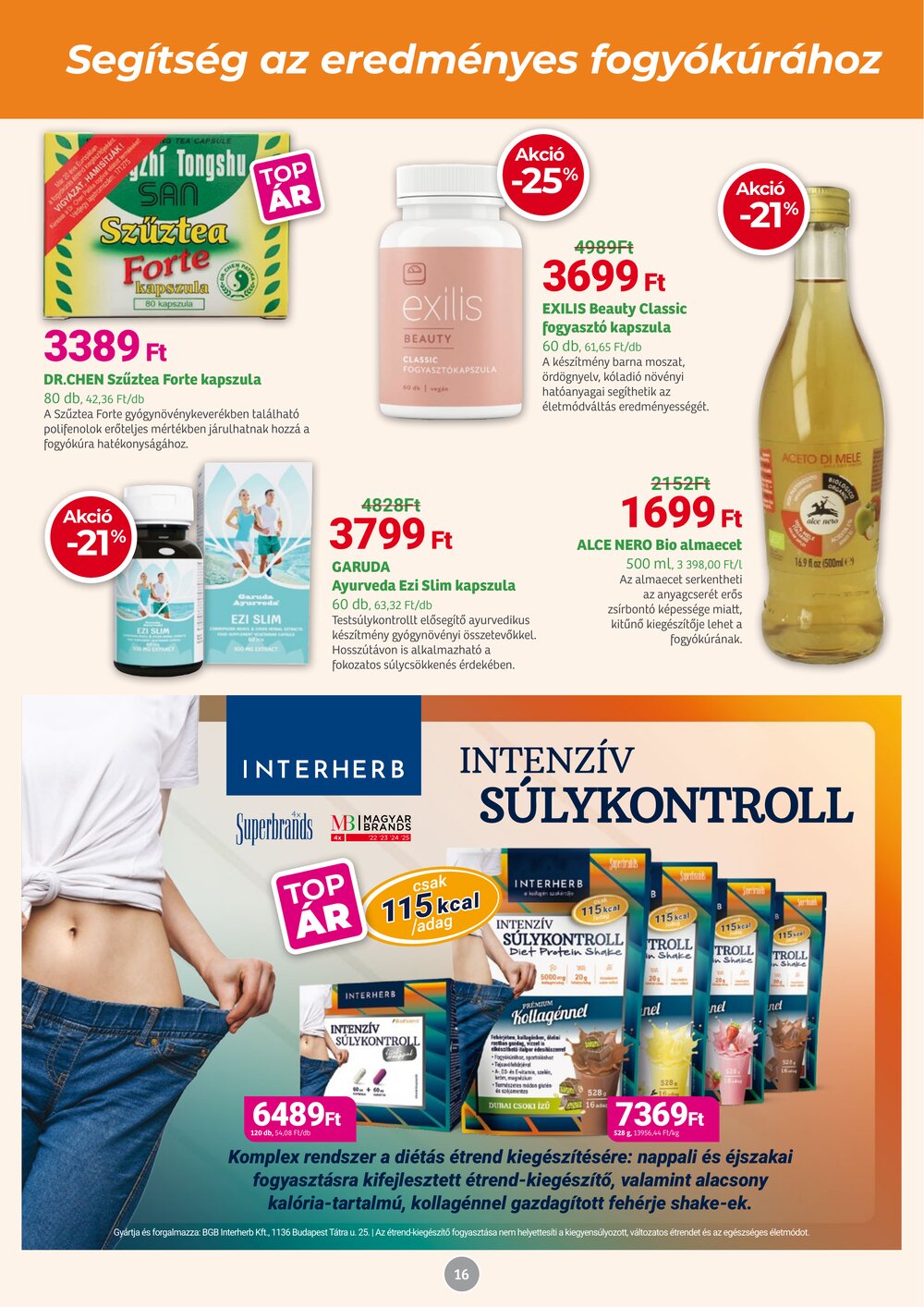 Herbaház akciós újság 2026.01.05-től - 16. oldal.