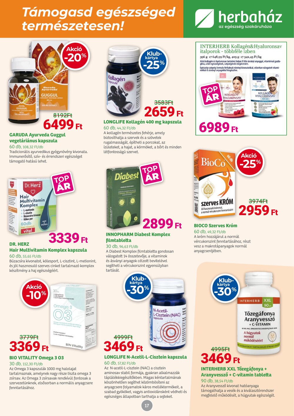 Herbaház akciós újság 2026.01.05-től - 17. oldal.