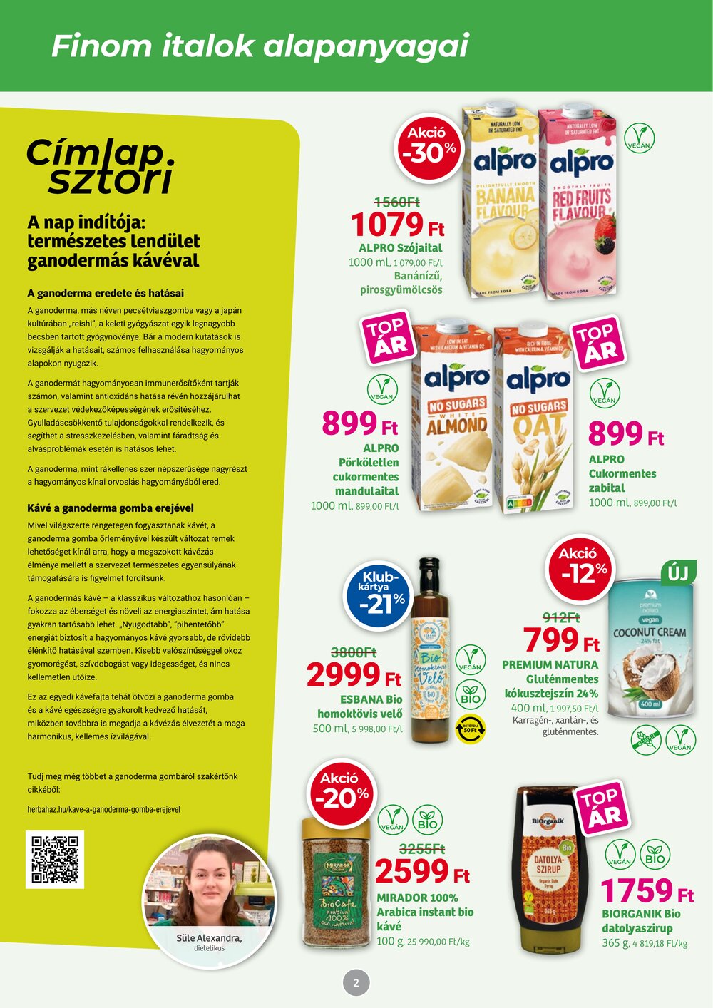 Herbaház akciós újság 2026.01.05-től - 2. oldal.