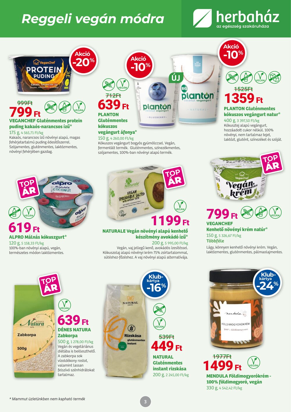 Herbaház akciós újság 2026.01.05-től - 3. oldal.