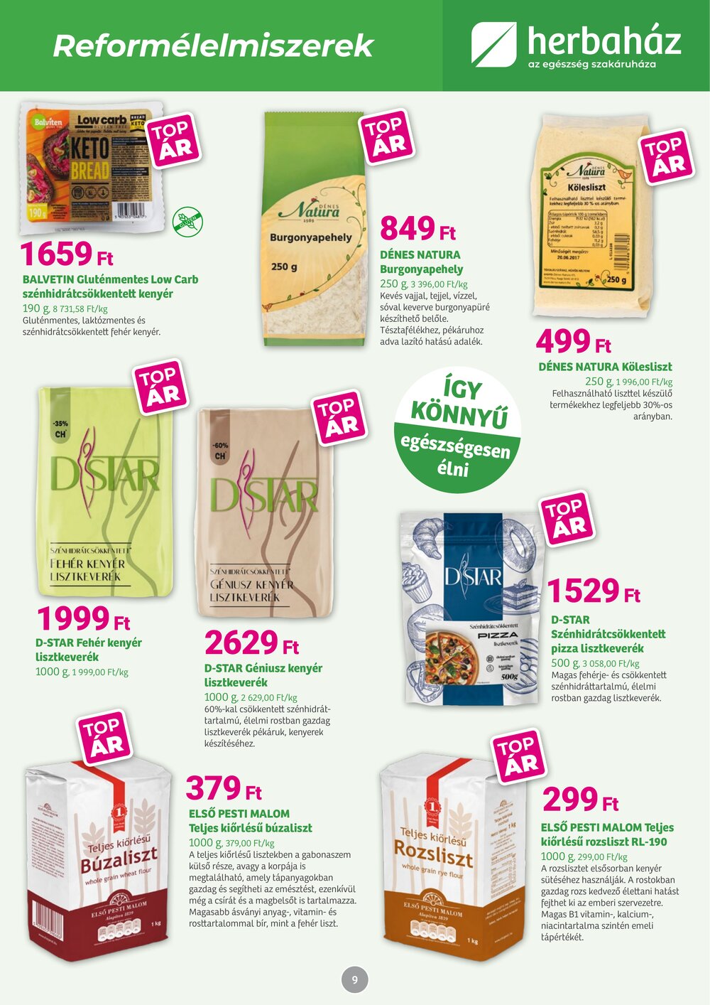 Herbaház akciós újság 2026.01.05-től - 9. oldal.