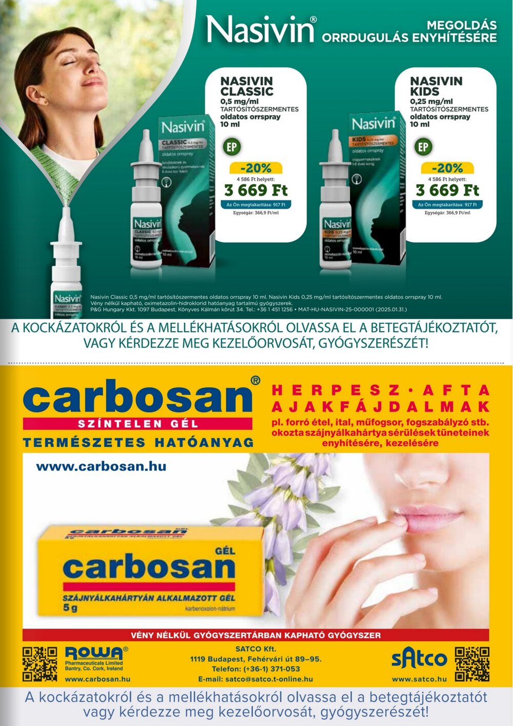 Mosoly Patikák akciós újság 2026.01.05-től - 3. oldal.