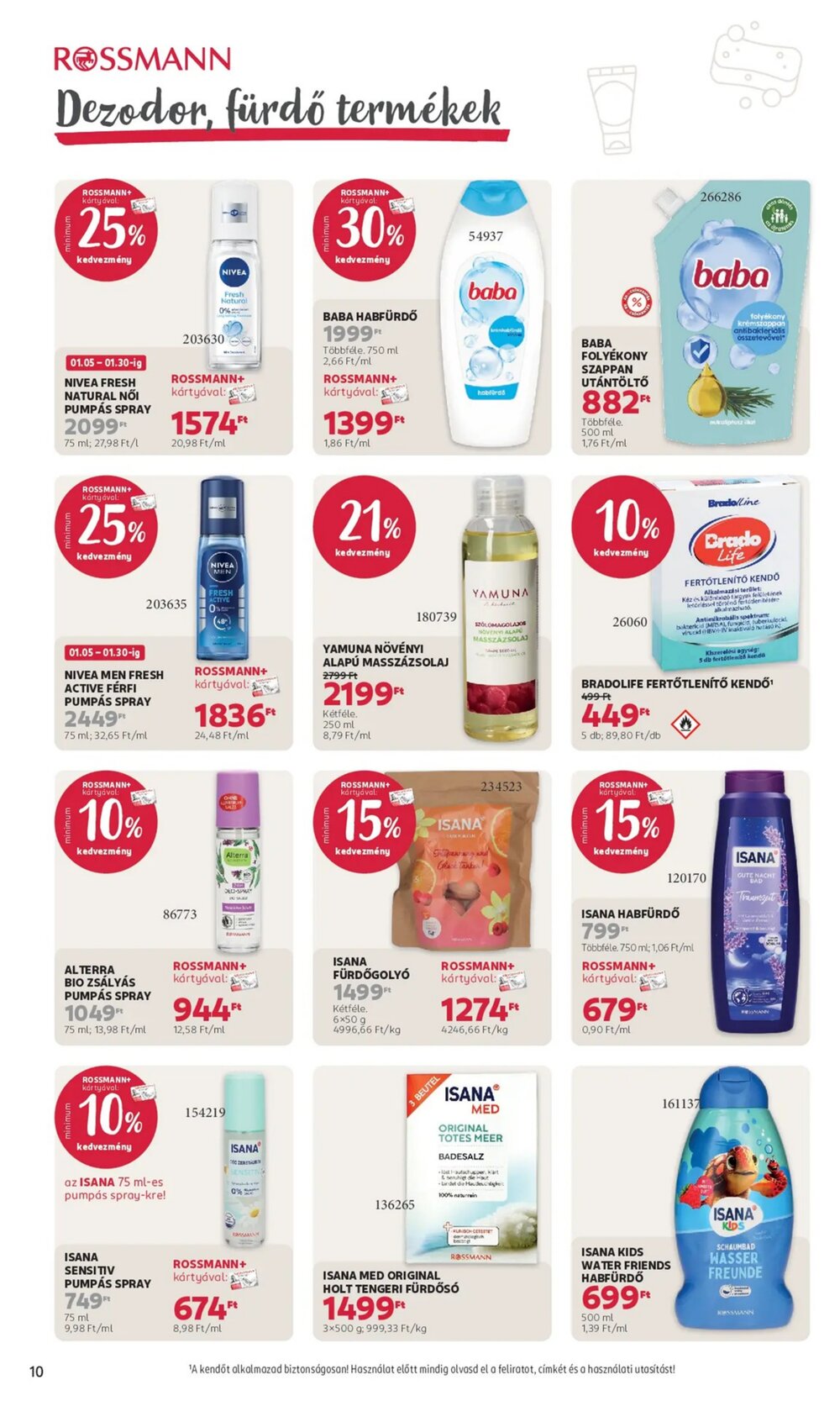Rossmann akciós újság 2026.01.05-től - 10. oldal.