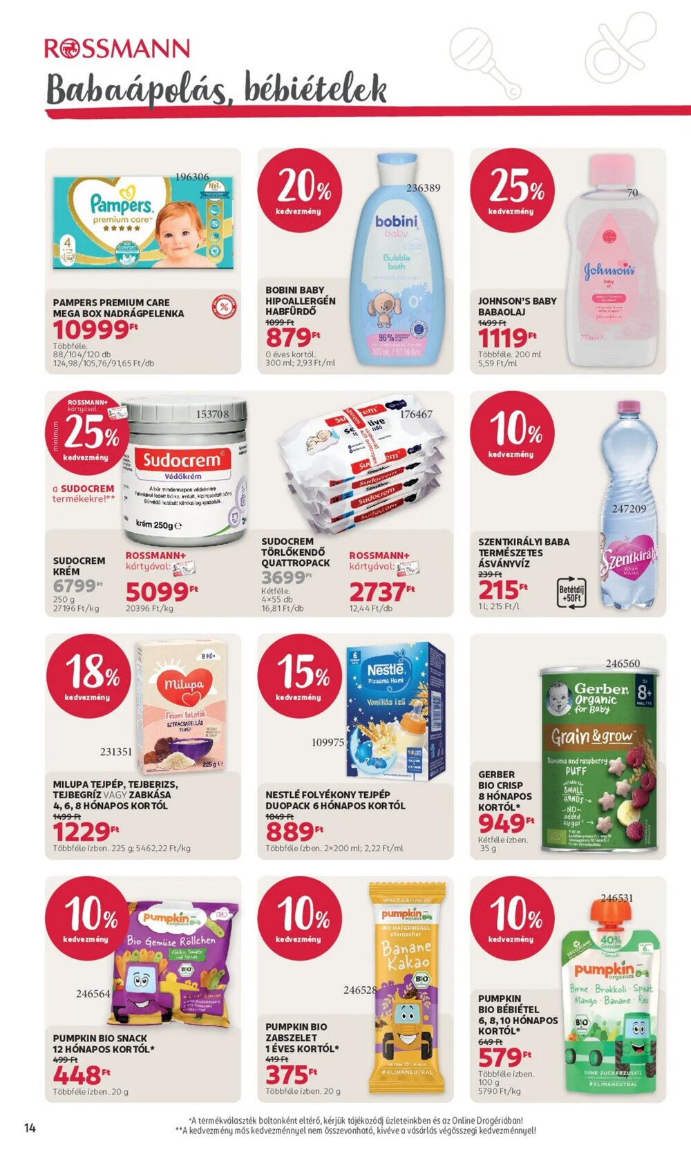 Rossmann akciós újság 2026.01.05-től - 14. oldal.