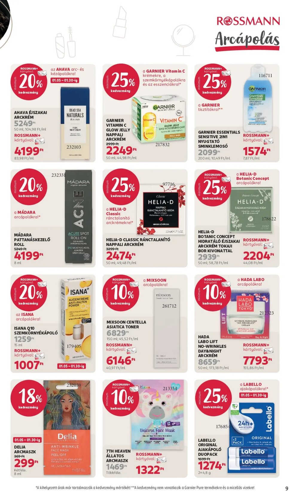 Rossmann akciós újság 2026.01.05-től - 9. oldal.