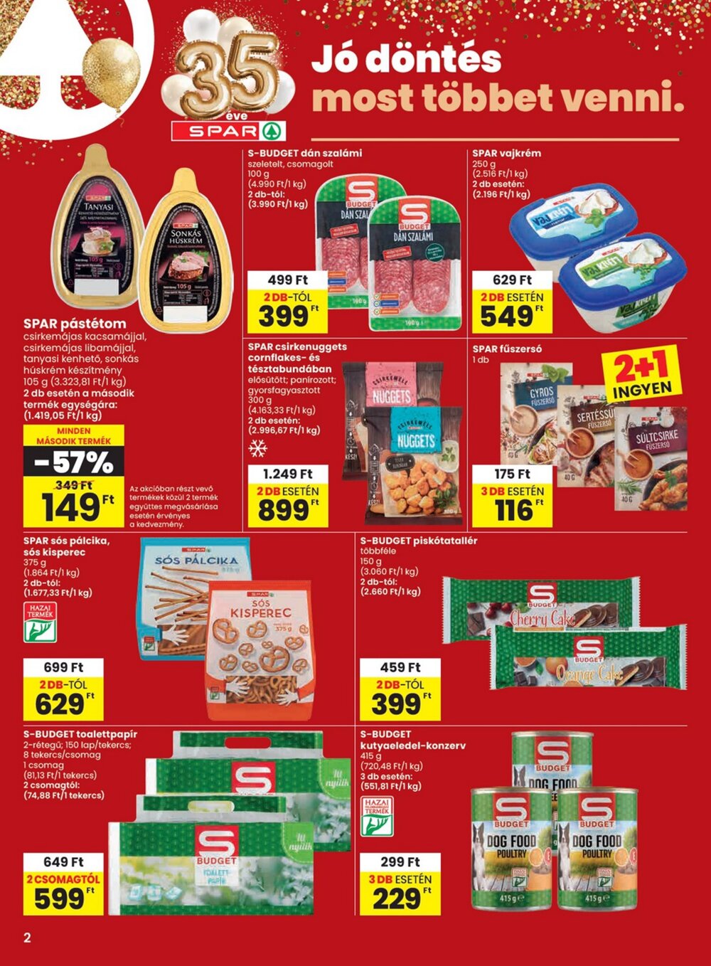 Spar akciós újság 2026.01.08-tól - 2. oldal.