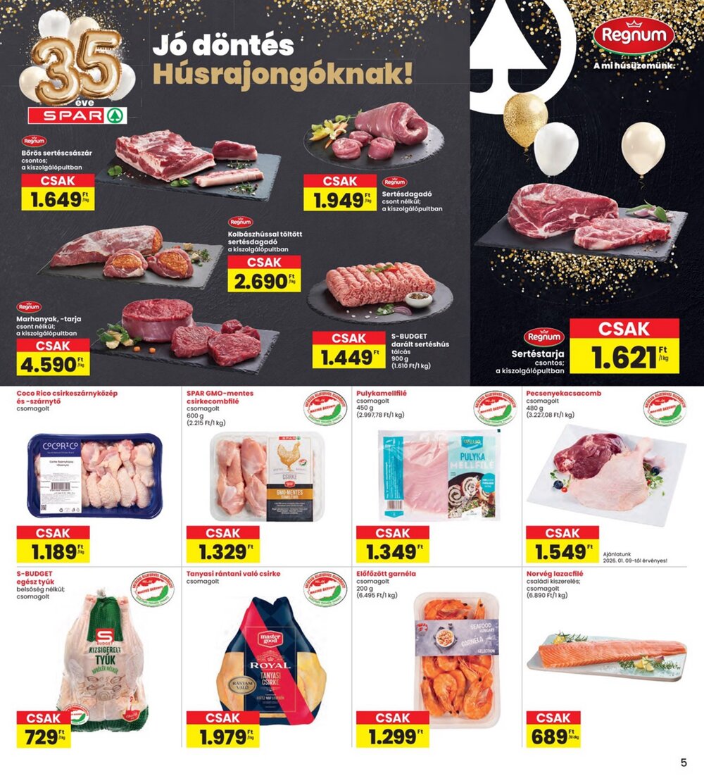 Interspar akciós újság 2026.01.08-tól - 5. oldal.