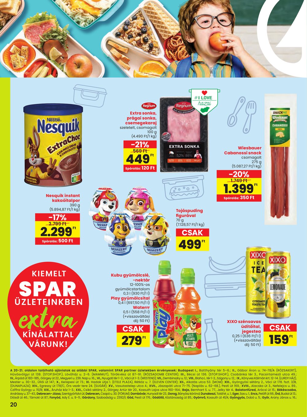Spar Extra akciós újság 2026.01.08-tól - 1. oldal.