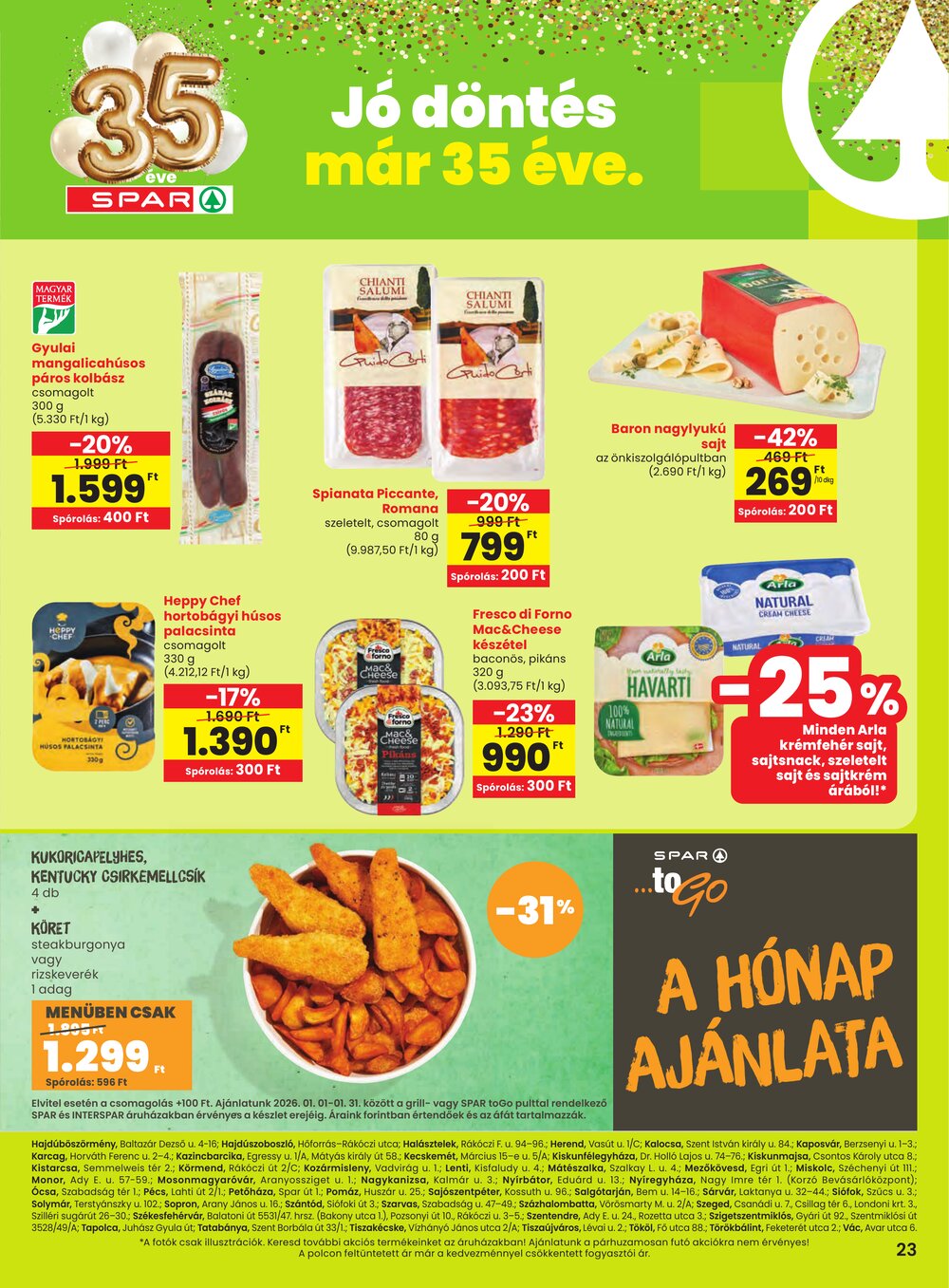 Spar Extra akciós újság 2026.01.08-tól - 4. oldal.