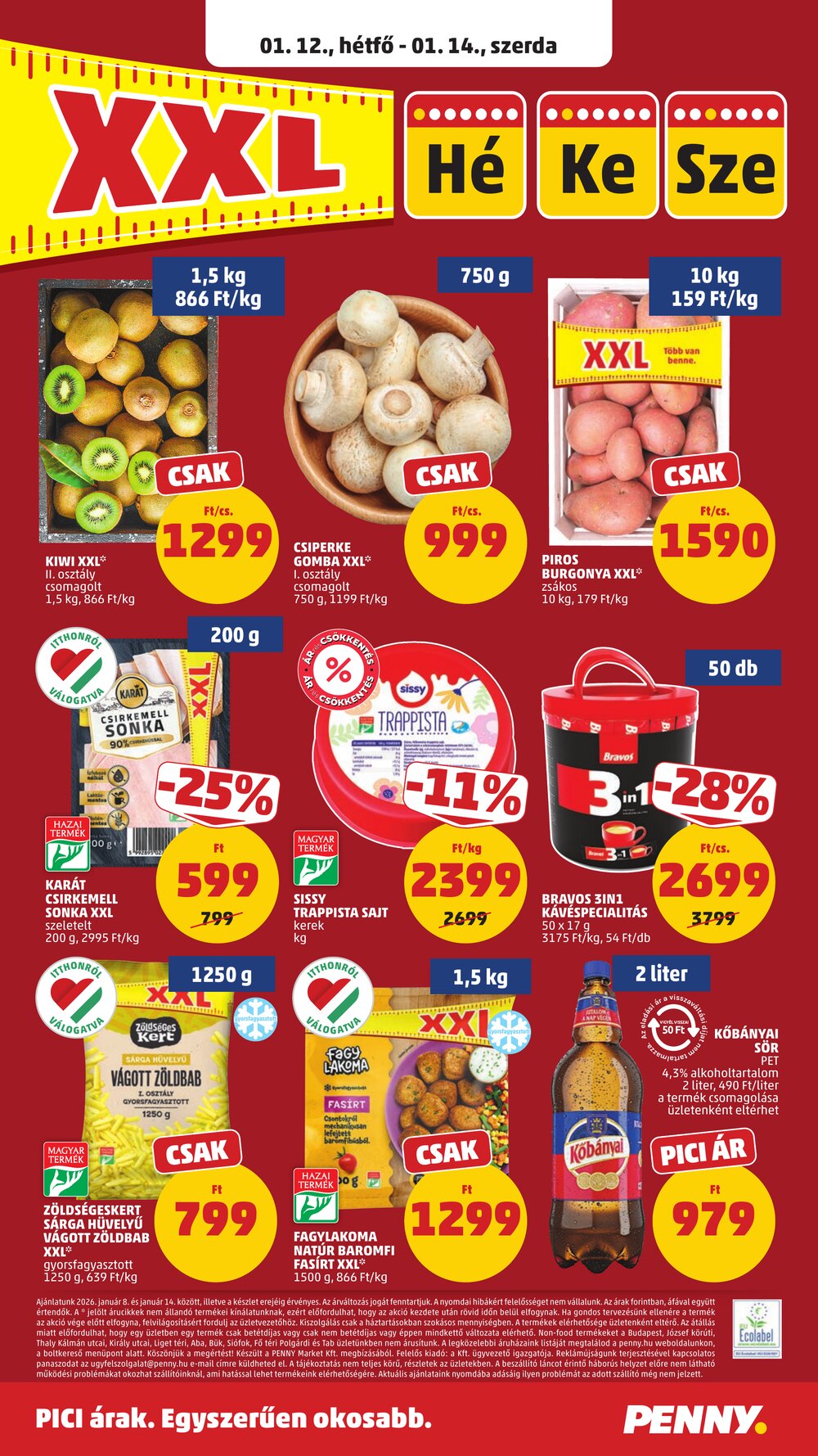 Penny Market akciós újság 2026.01.08-tól - 28. oldal.