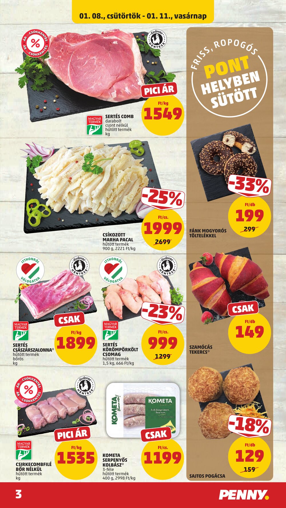Penny Market akciós újság 2026.01.08-tól - 3. oldal.