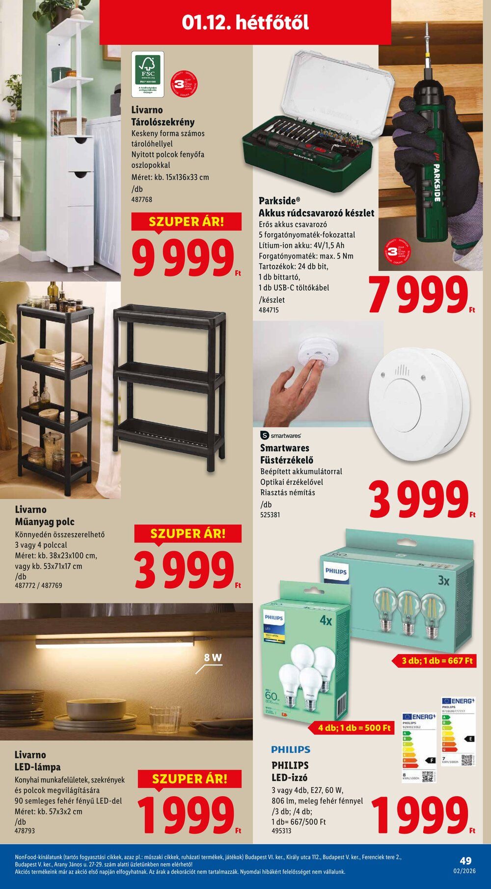 Lidl akciós újság 2026.01.08-tól - 49. oldal.