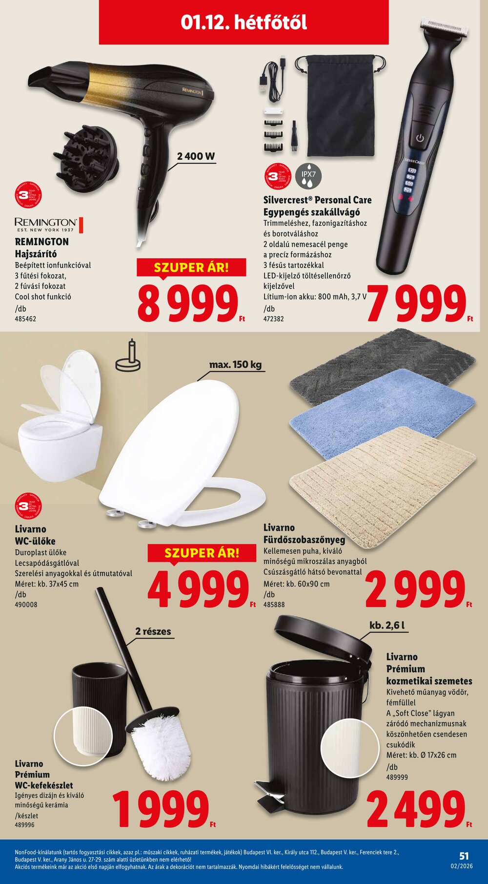 Lidl akciós újság 2026.01.08-tól - 51. oldal.