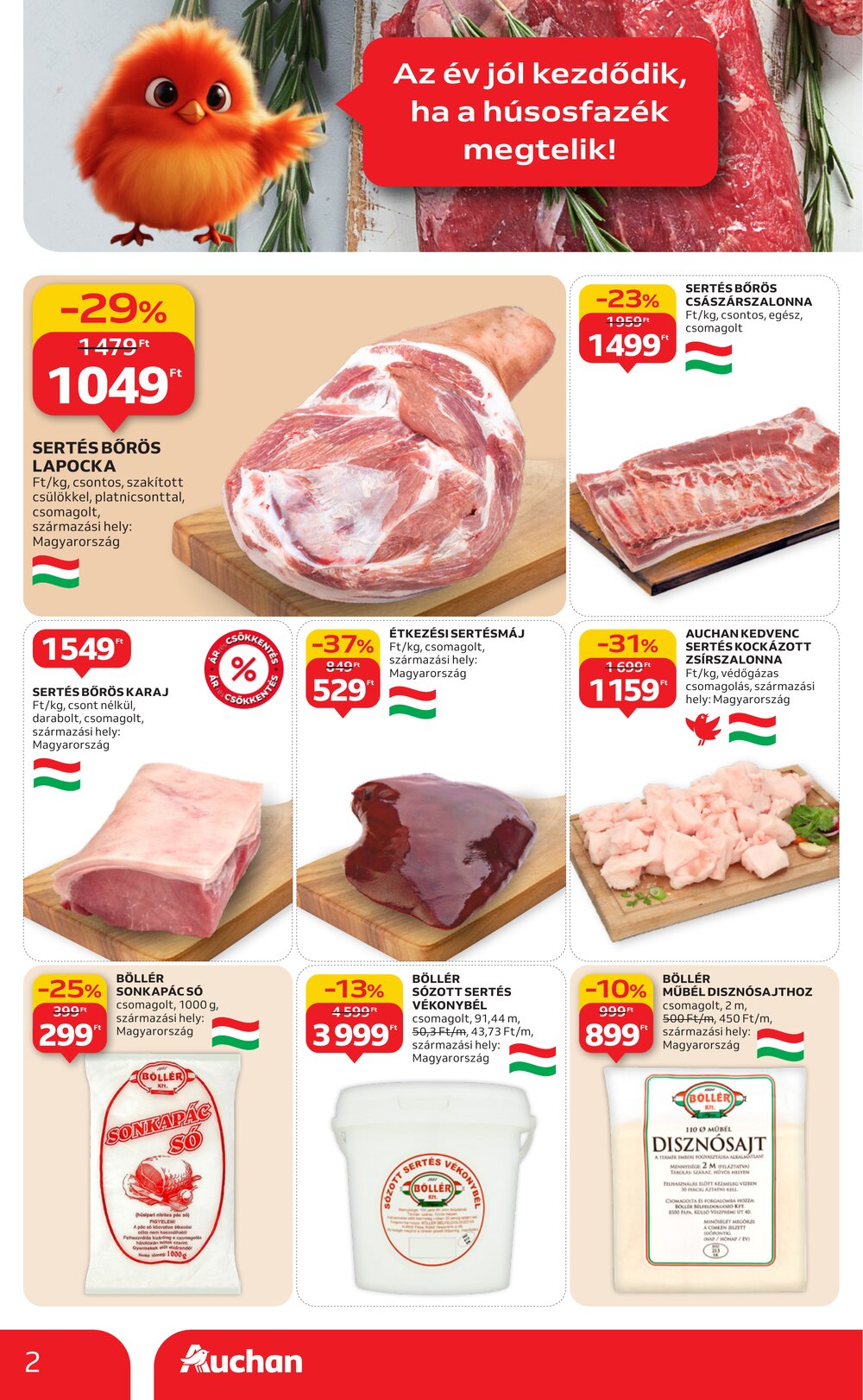 Auchan akciós újság 2026.01.08-tól - 2. oldal.
