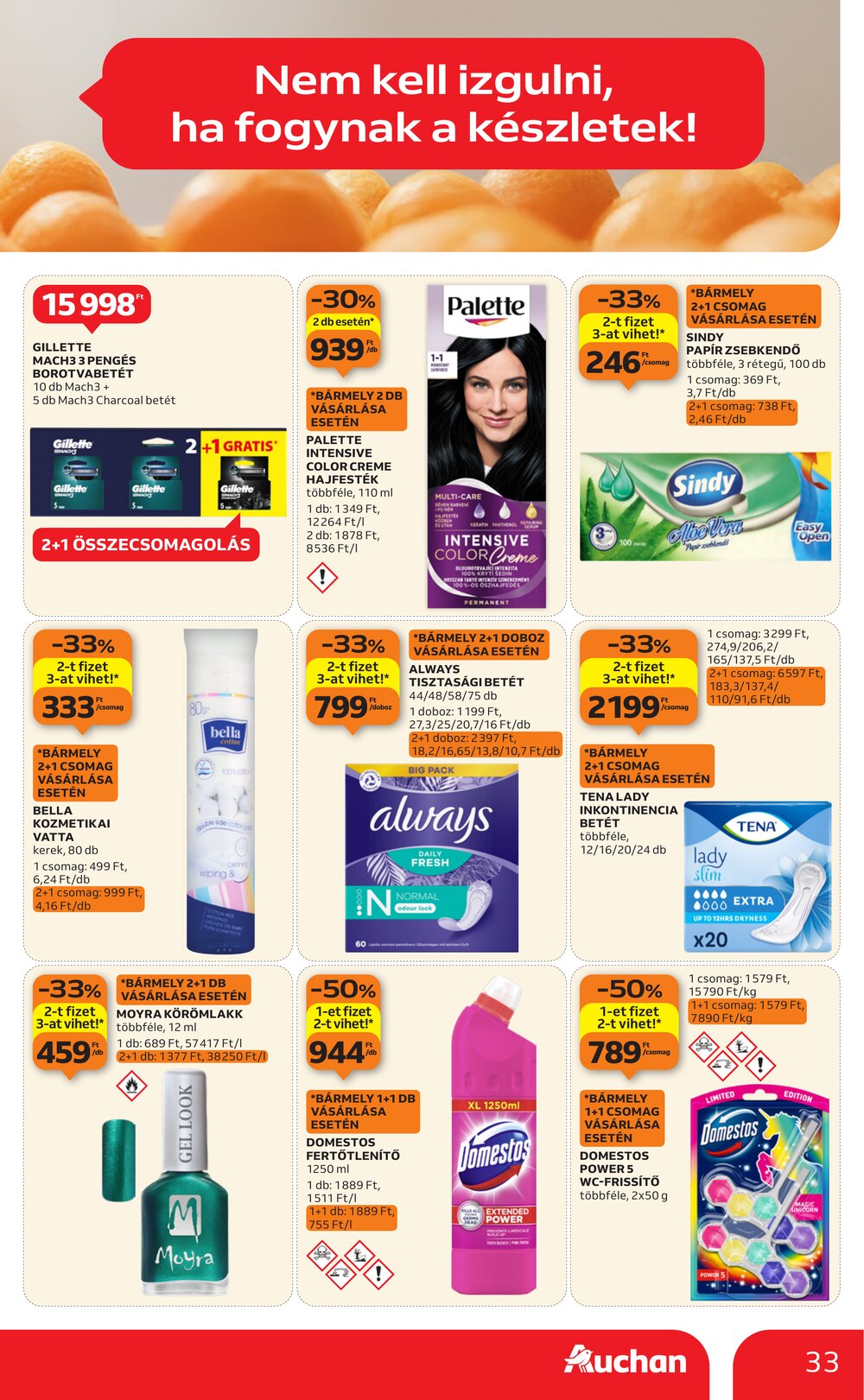Auchan akciós újság 2026.01.08-tól - 33. oldal.
