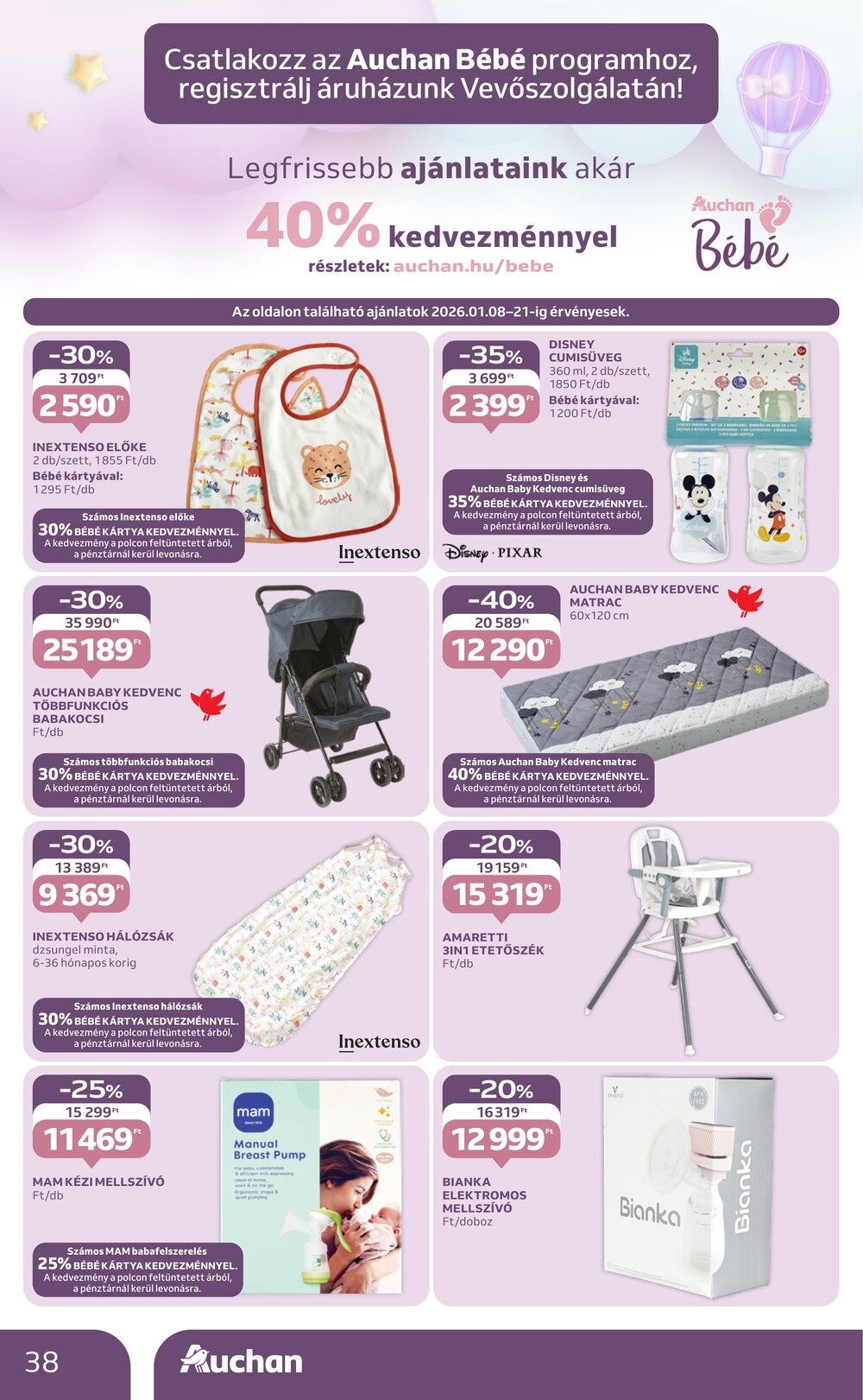 Auchan akciós újság 2026.01.08-tól - 38. oldal.