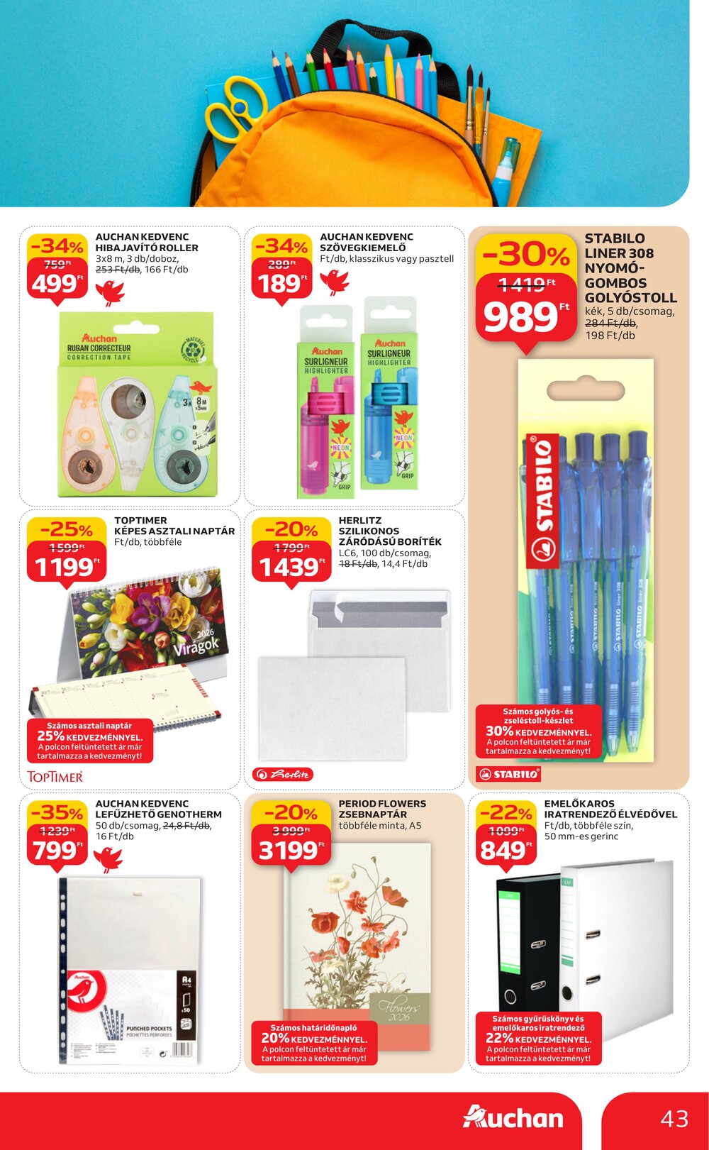 Auchan akciós újság 2026.01.08-tól - 43. oldal.