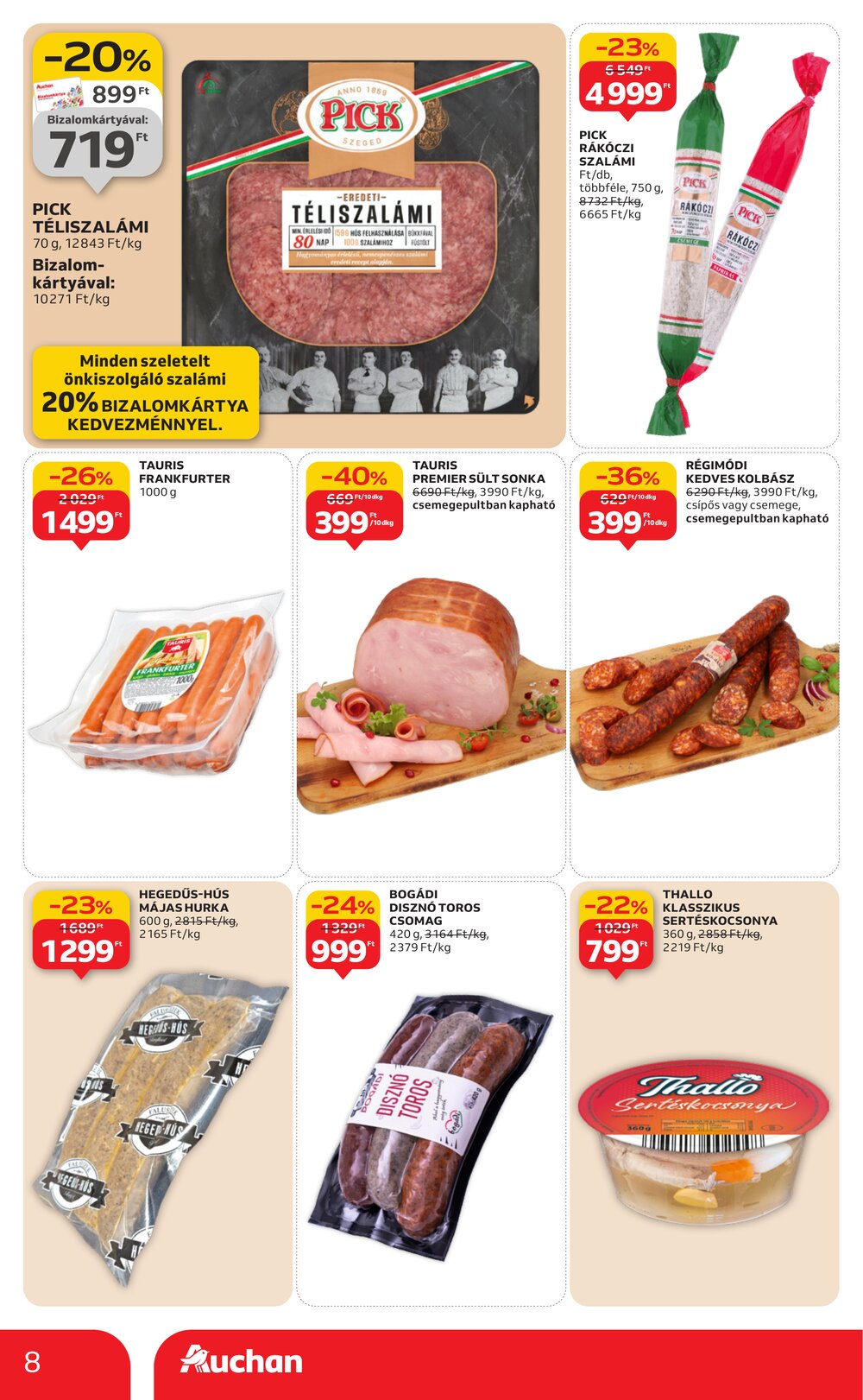 Auchan akciós újság 2026.01.08-tól - 8. oldal.