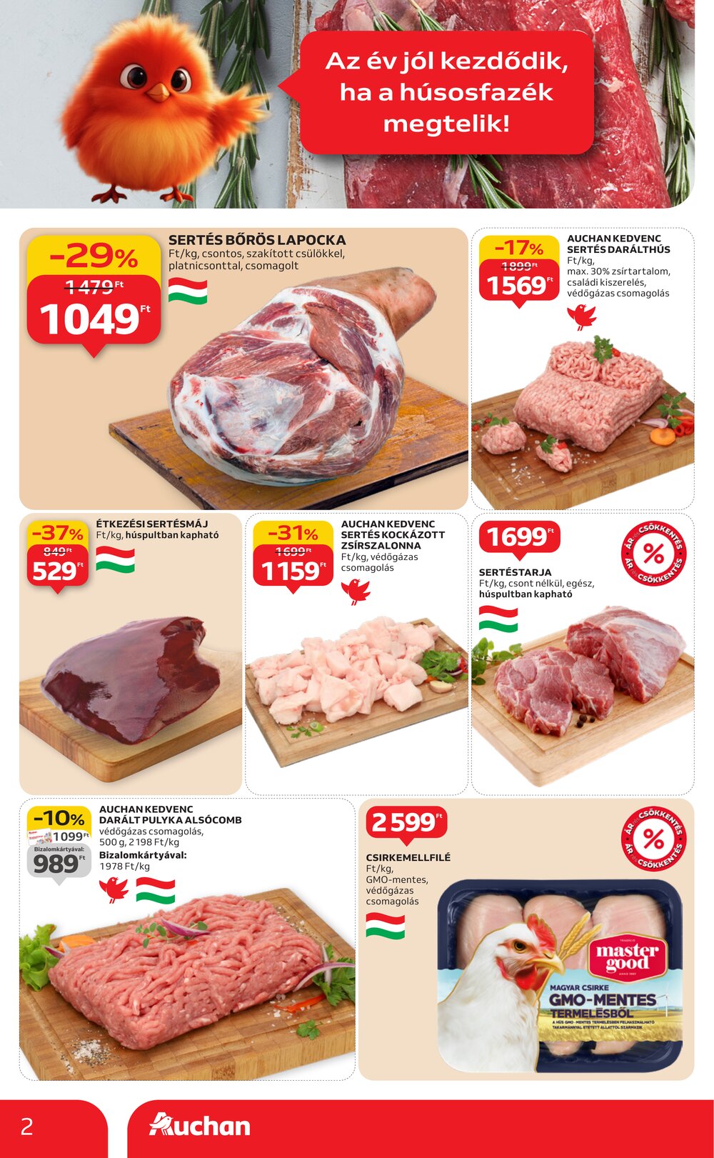 Auchan akciós újság 2026.01.08-tól - 2. oldal.