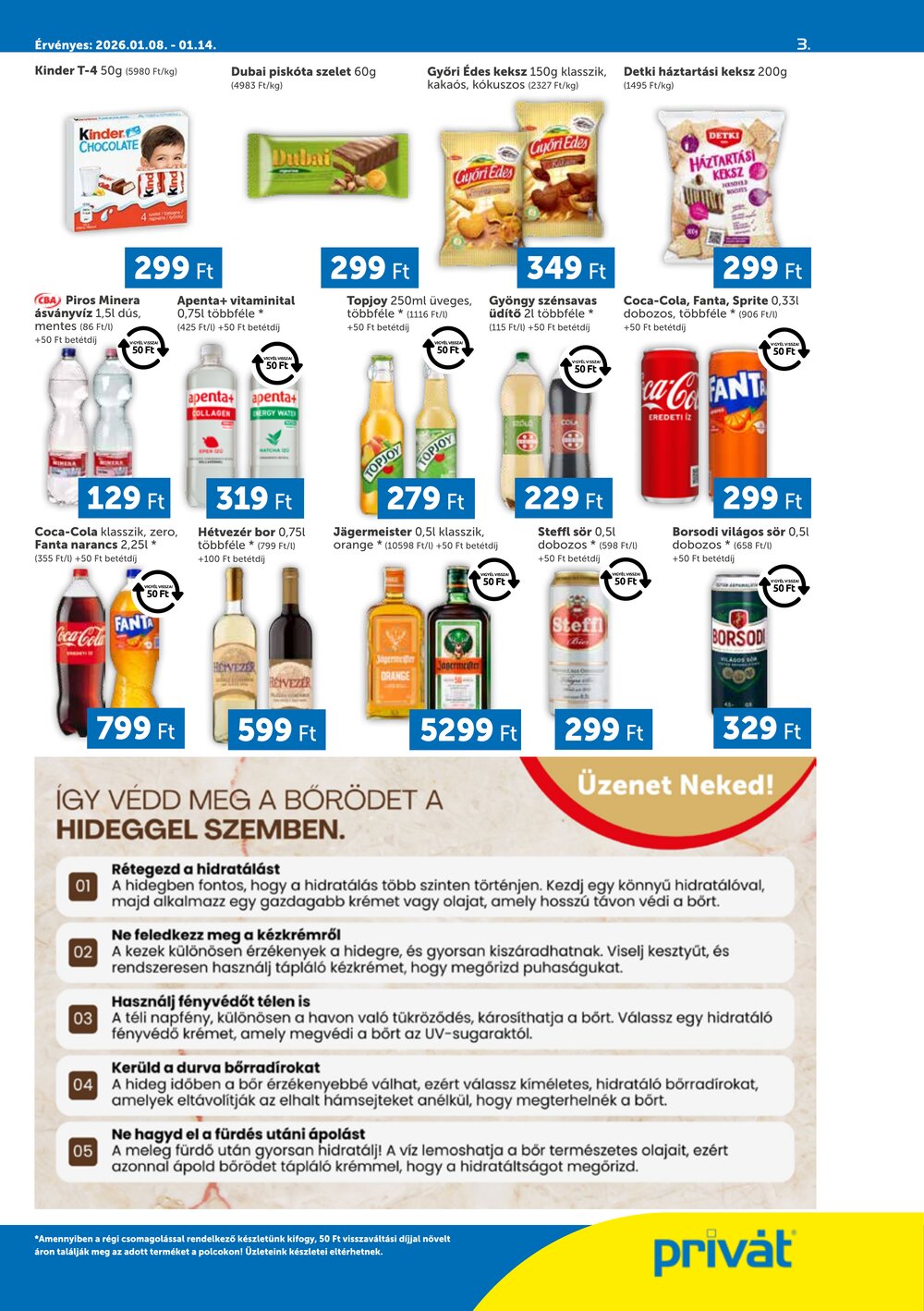 Privát akciós újság 2026.01.08-tól - 3. oldal.